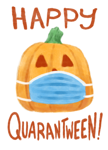 Quarantween Halloween Card Cover