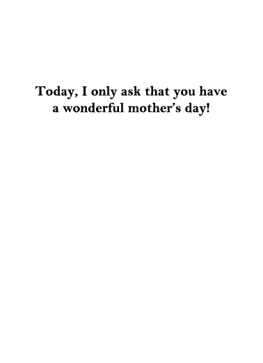 Question MD Mother's Day Ecard Inside