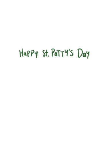 Rainbow Pats St. Patrick's Day Ecard Inside