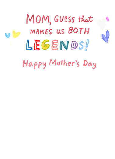 Raised a Legend For Mom Card Inside