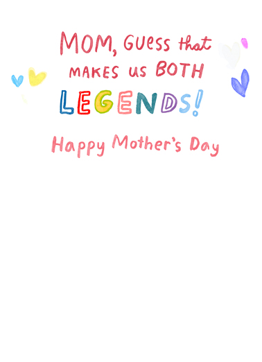 Raised a Legend For Mom Ecard Inside