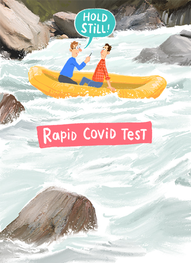 Rapid Test Humorous Ecard Cover