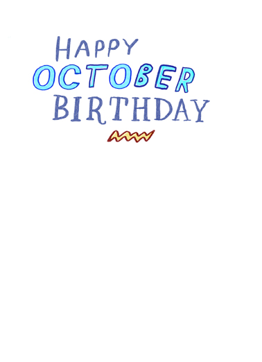 Real Men October Fall Birthday Ecard Inside