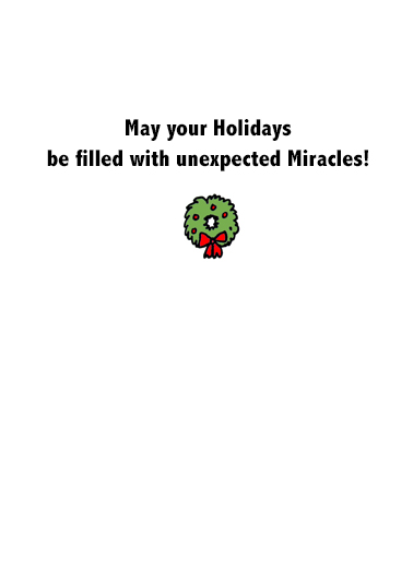 Real Miracle Christmas Card Inside