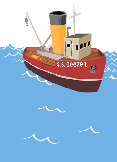 Real Ship Birthday Card Cover