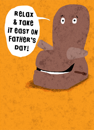 Recliner Father's Day Card Cover
