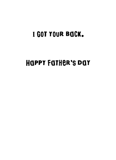 Recliner Father's Day Ecard Inside