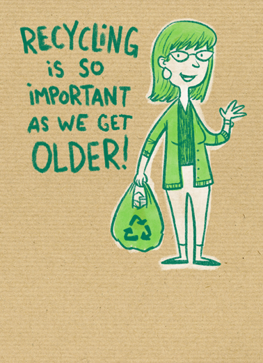 Recycling Age For Friend Card Cover