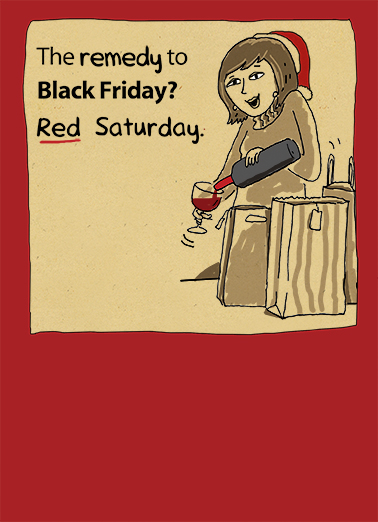 Red Saturday  Card Cover