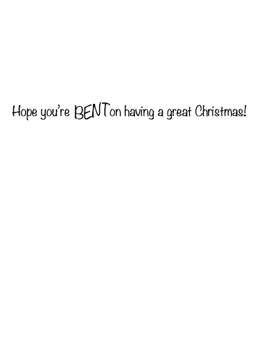 Reindeer Fender Christmas Card Inside