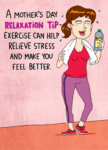 Relaxation Tips Mother's Day Card Cover