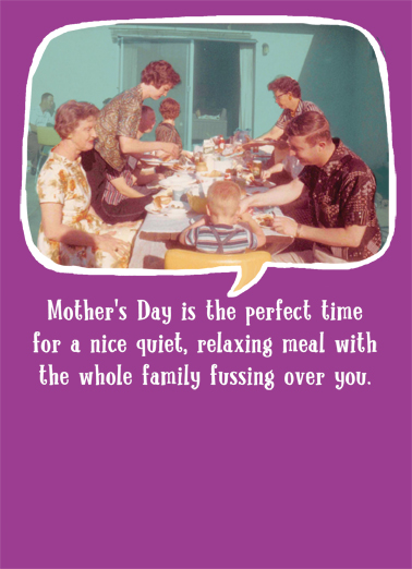 Relaxing Meal MD Vintage Card Cover