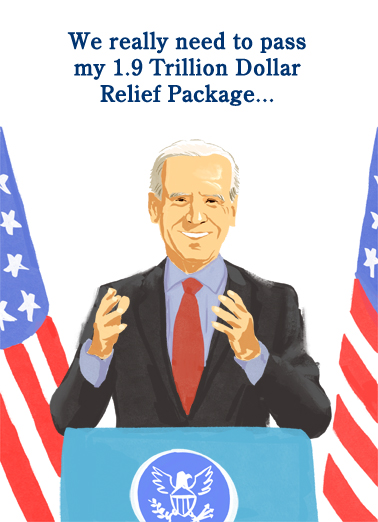 Relief Package Funny Political Ecard Cover