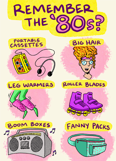Remember The 80s Funny Ecard Cover