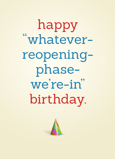 Reopening Phase Coronavirus Ecard Cover