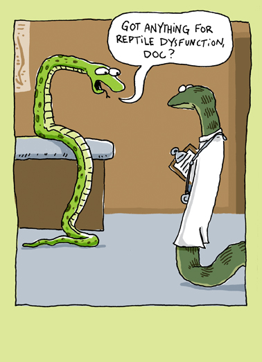 Reptile Dysfunction  Card Cover