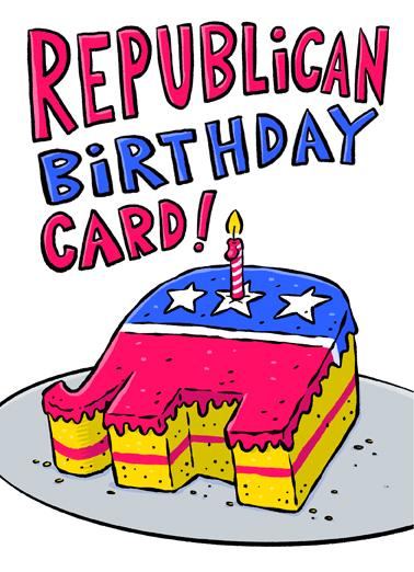 Republican Card Funny Political Card Cover