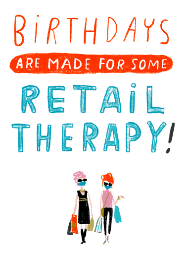Retail Therapy  Ecard Cover