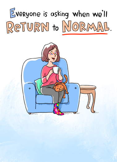 Return to Normal Miss You Ecard Cover
