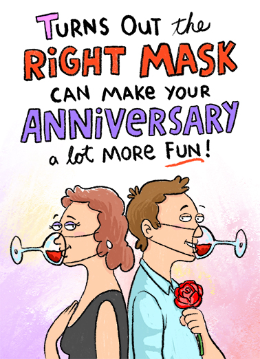 Right Mask ANN Drinking Card Cover