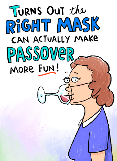 Right Mask Passover Passover Card Cover