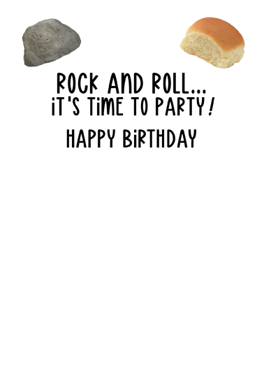 Rock and Roll  Ecard Inside