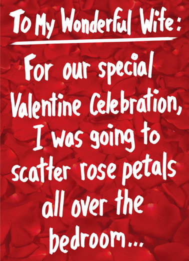 Rose Petals For Spouse Ecard Cover