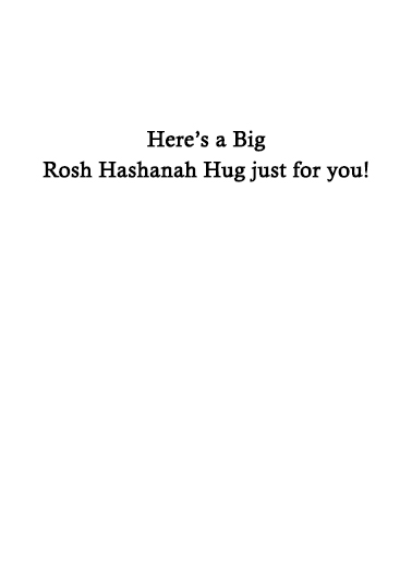 Rosh Hashanah Cat Hug Kevin Card Inside