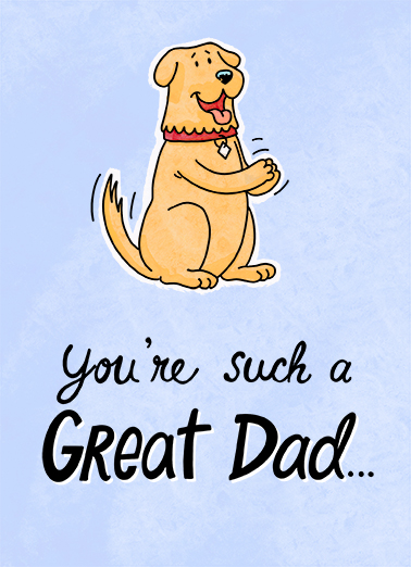 Round of Paws Father's Day Ecard Cover