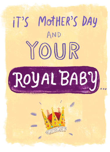 Royal Baby For Any Mom Card Cover