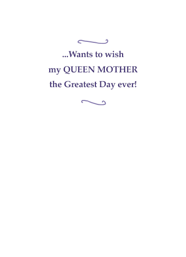 Royal Baby Mother's Day Card Inside