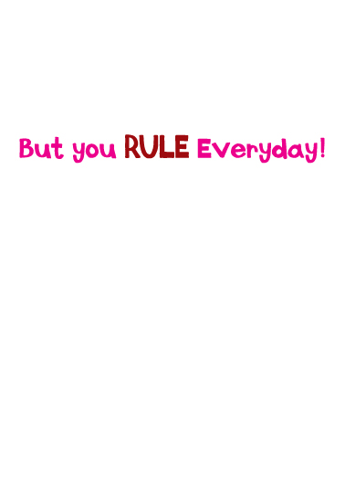 Rule Everybody VAL Illustration Card Inside