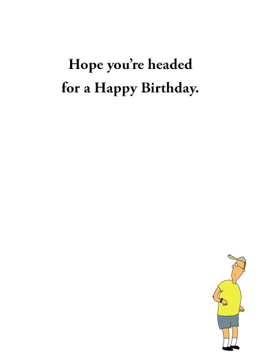 Run Every Day Birthday Card Inside