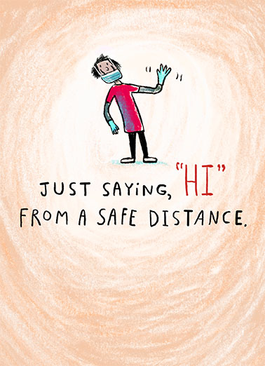 Safe Distance Hi Quarantine Ecard Cover