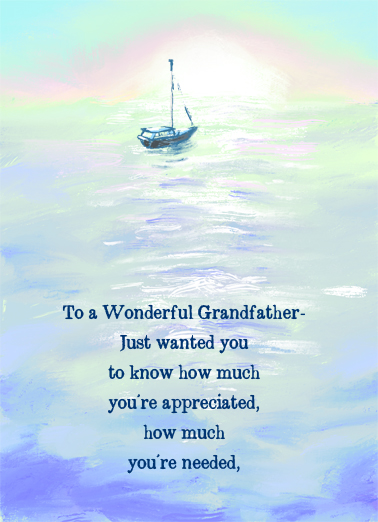 Sailboat (GD) BDAY From Grandkids Ecard Cover