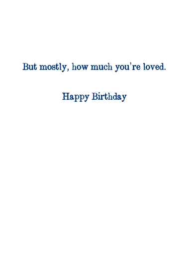 Sailboat BDAY Birthday Card Inside