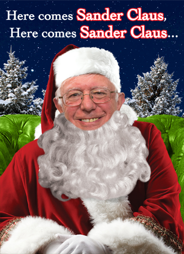 Sander Claus Hillary Clinton Ecard Cover