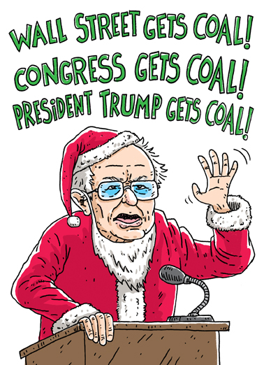 Sanders Claus Funny Political Ecard Cover