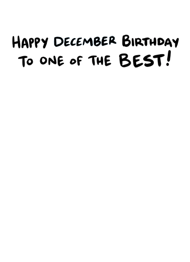 Santa Best Birthday December Birthday Ecard Inside