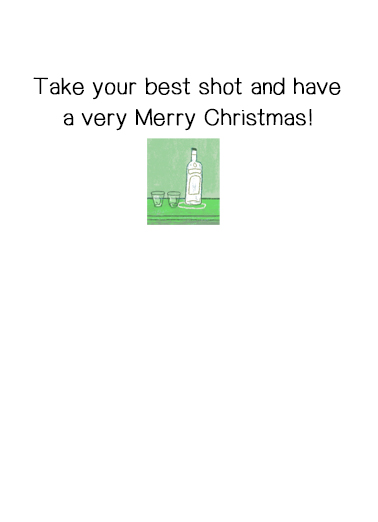 Santa Booster Shot  Card Inside