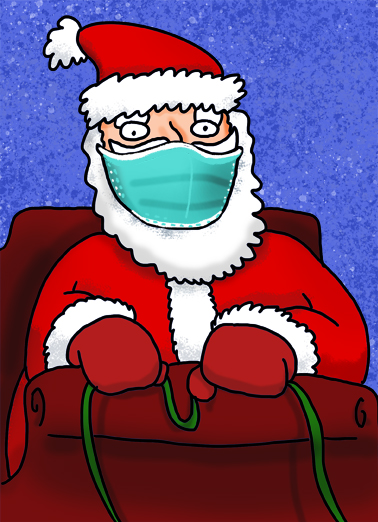 Santa Christmask Pandemic Ecard Cover