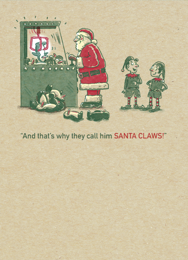 Santa Claws Christmas Ecard Cover