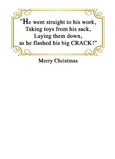 Santa Crack Rude Ecard Inside