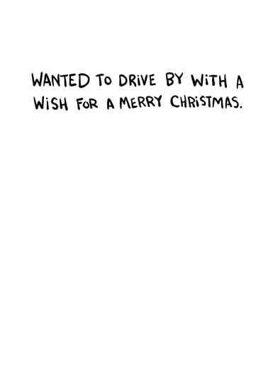 Santa Drive By Coronavirus Ecard Inside
