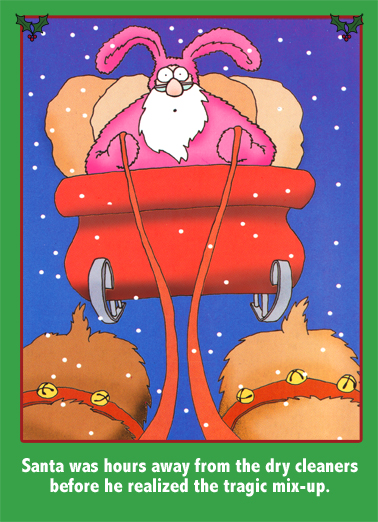 Santa Easter Suit 5x7 greeting Ecard Cover