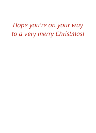 Santa Hates Traveling Humorous Card Inside