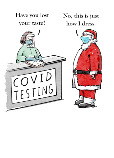 Santa Lost Taste Quarantine Ecard Cover