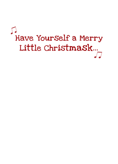 Santa Mask Christmas Ecard Inside