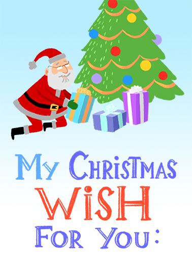 Santa Presents Christmas Ecard Cover