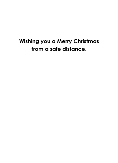 Santa Reindeer Masks Pandemic Card Inside